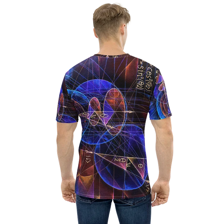 Spinning Projection - Quantum Physics Negative Art Men's Crew Neck T-Shirt product image (2)