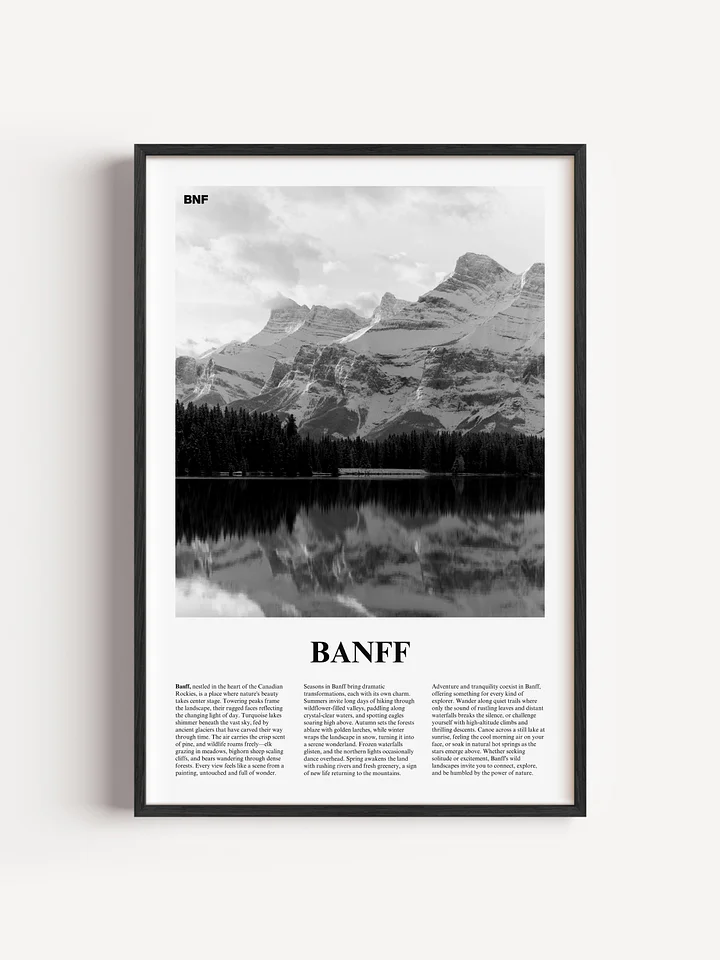 Banff 02 Newspaper Poster | Framed product image (1)
