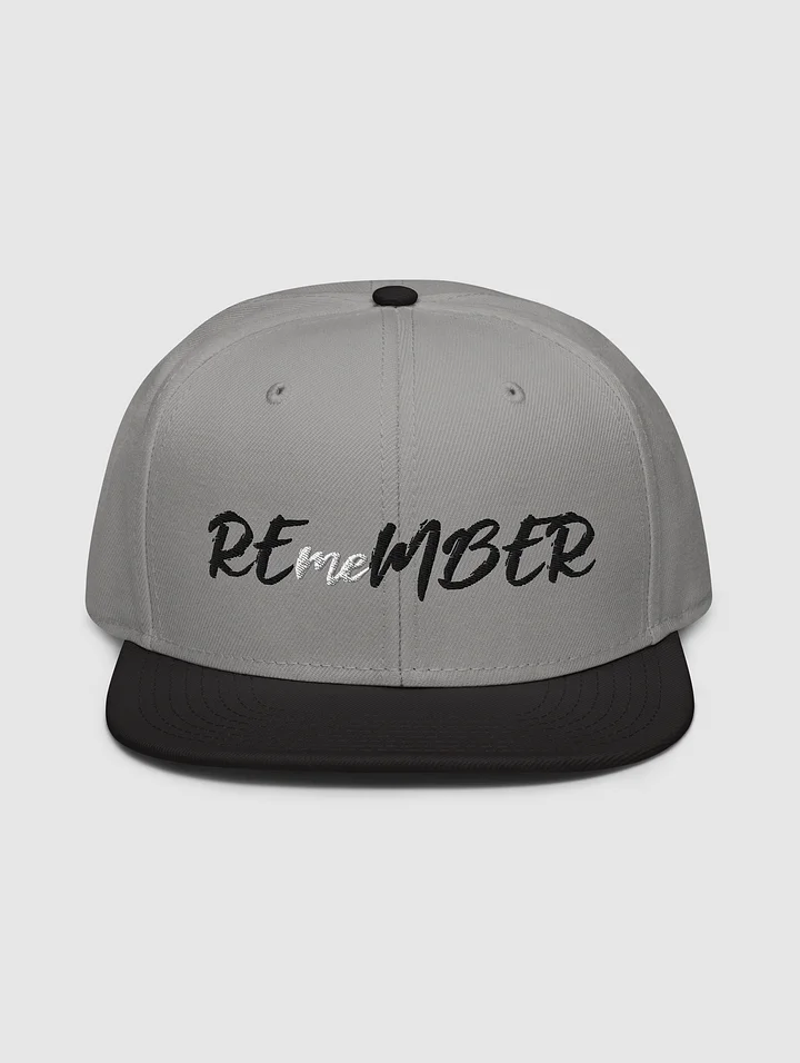 REmeMBER Snapback Hat - Light Grey product image (1)