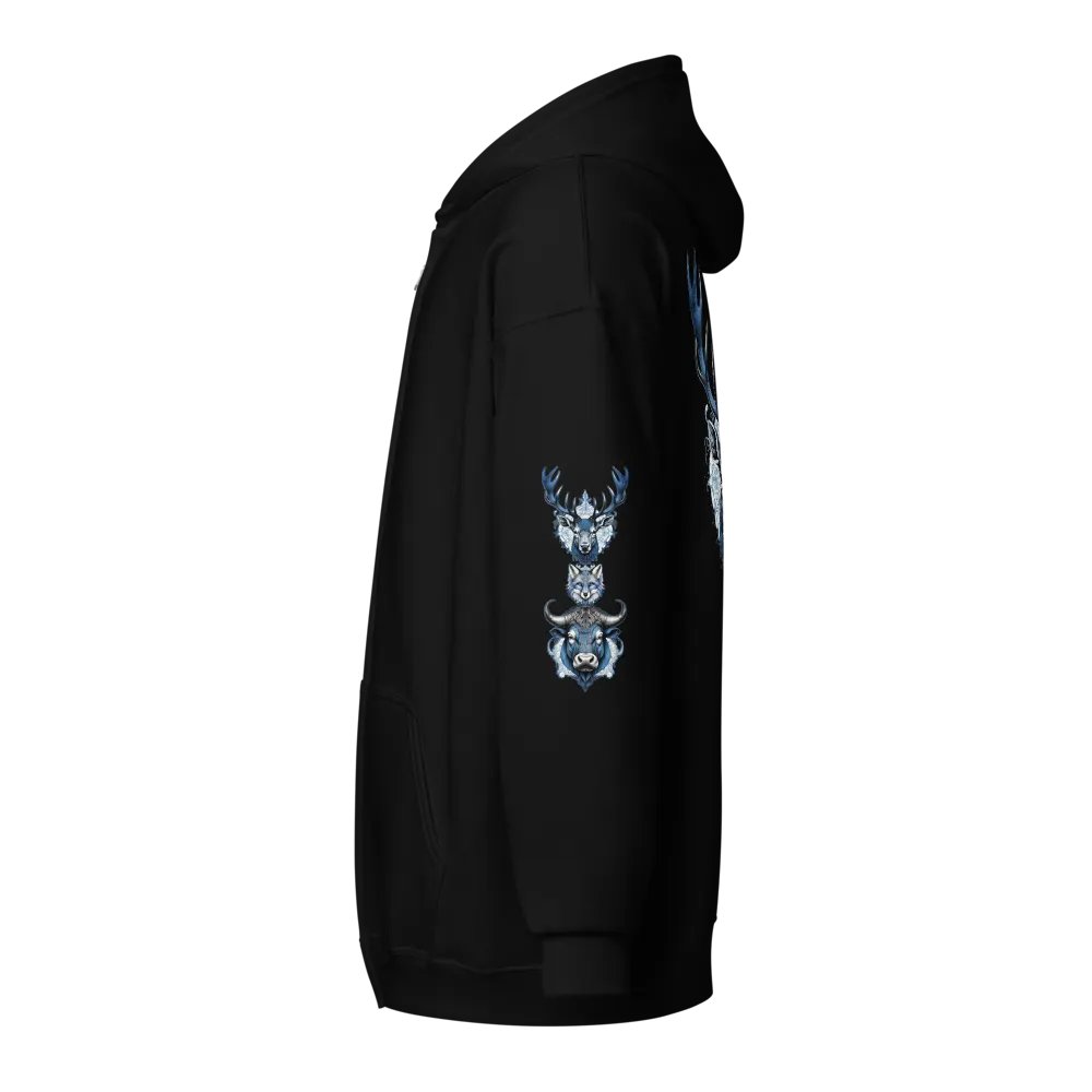 Blue Stag Back Vixen Games zippy Hoodie product image (2)
