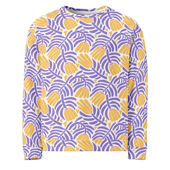 Stylish Symmetrical Blossom Sweatshirt for Everyday Wear product image (1)