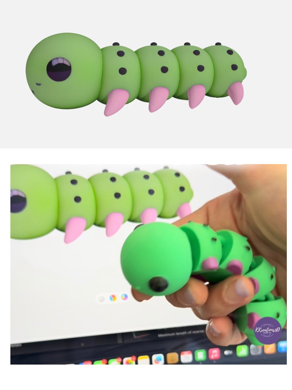 Flexi Caterpillar STL product image (1)