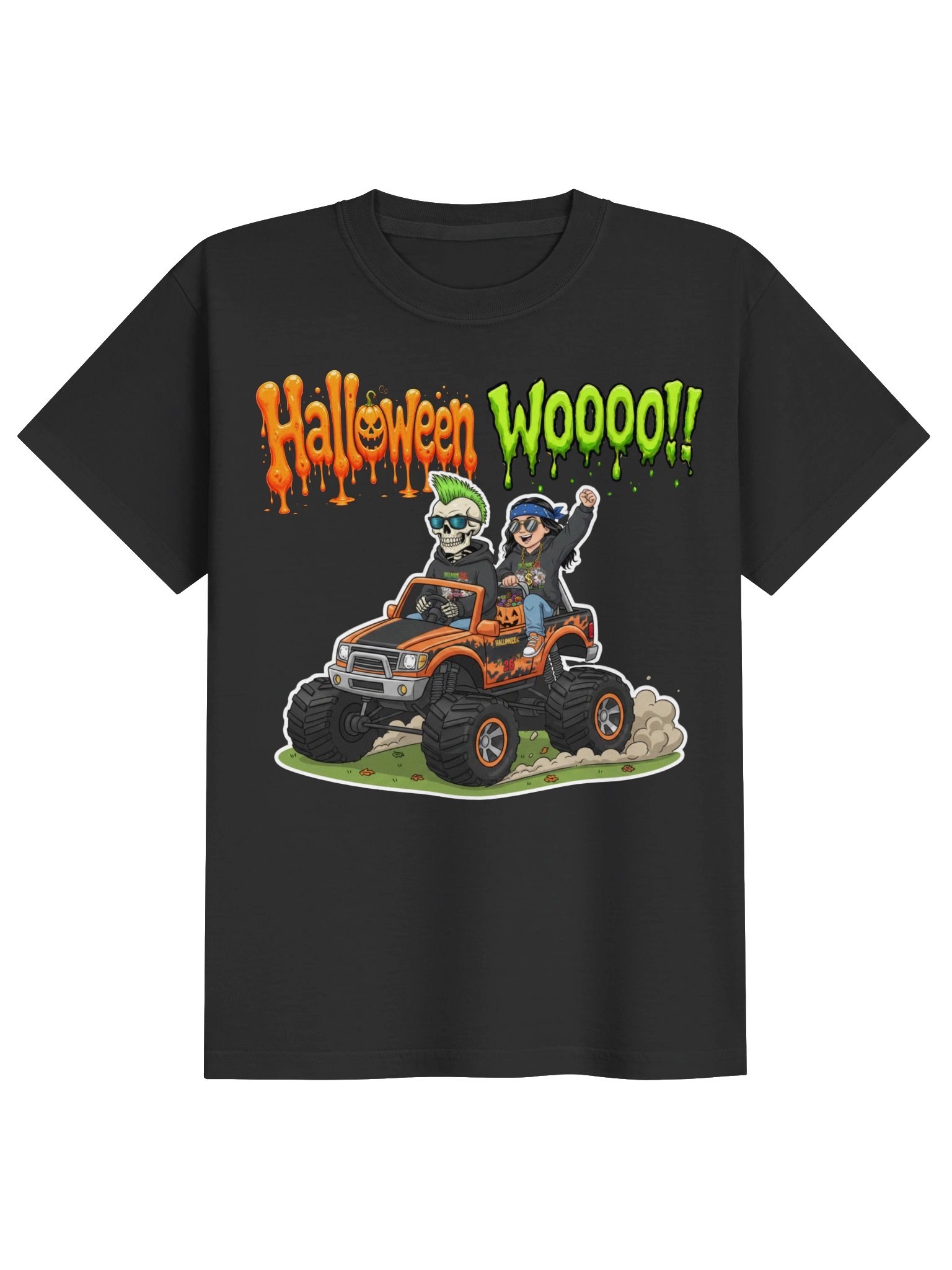 Comfort Colors Youth Garment-Dyed Heavyweight T-Shirt : HALLOWEEN WOOOO!! product image (1)