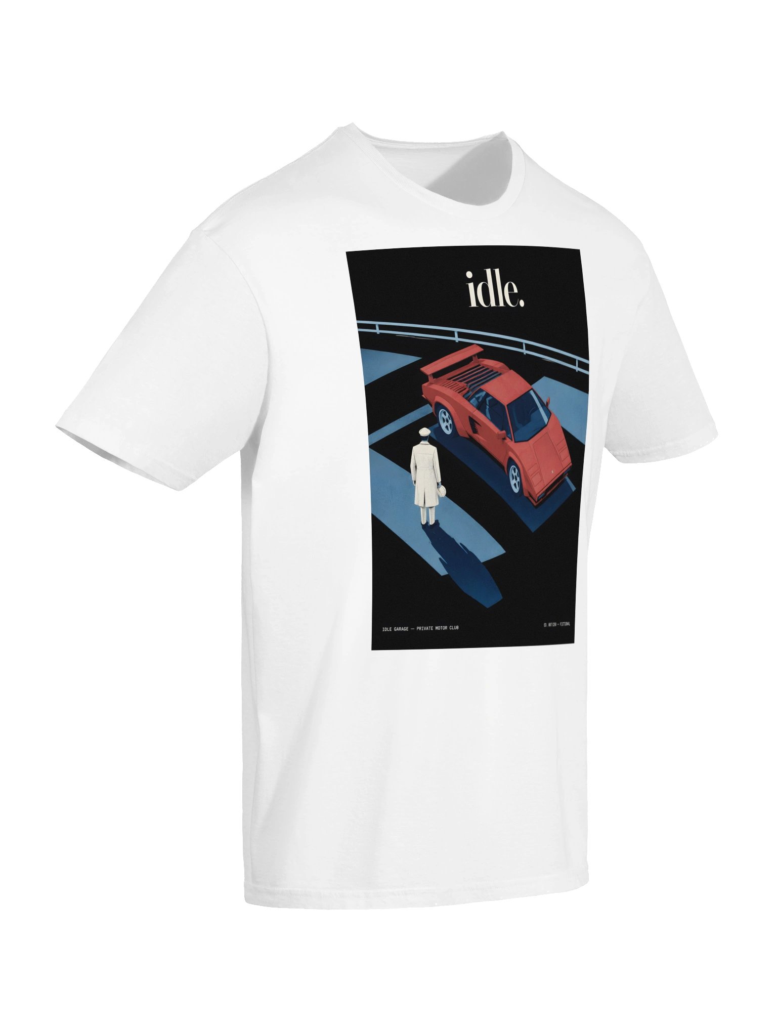 Idle Garage Private Motor Club Graphic Tee product image (16)