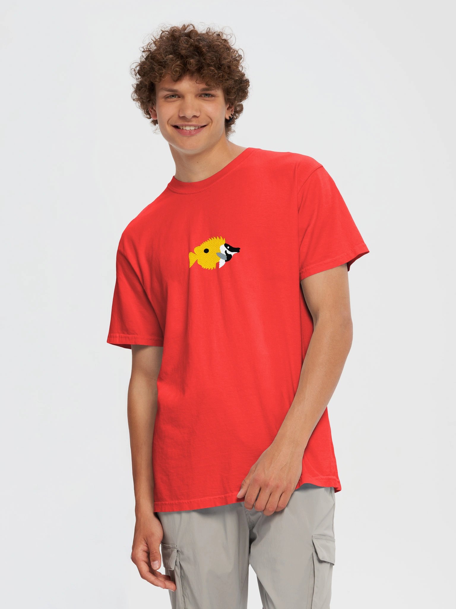 Foxface Rabbitfish Premium T-Shirt (Embroidered) for Reef and Marine Aquarium Lovers product image (6)
