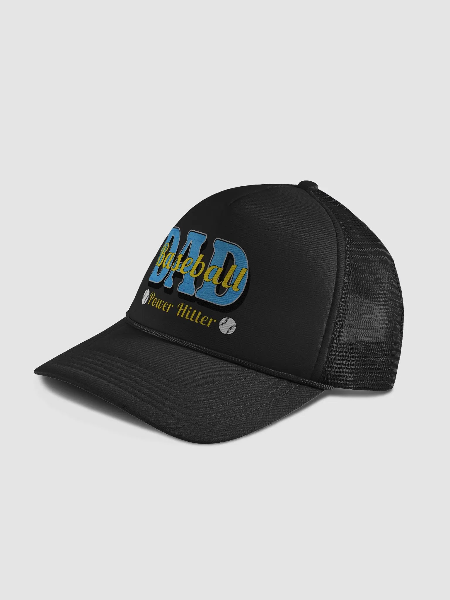 Dad Baseball Power Hitter Baseball Cap product image (2)