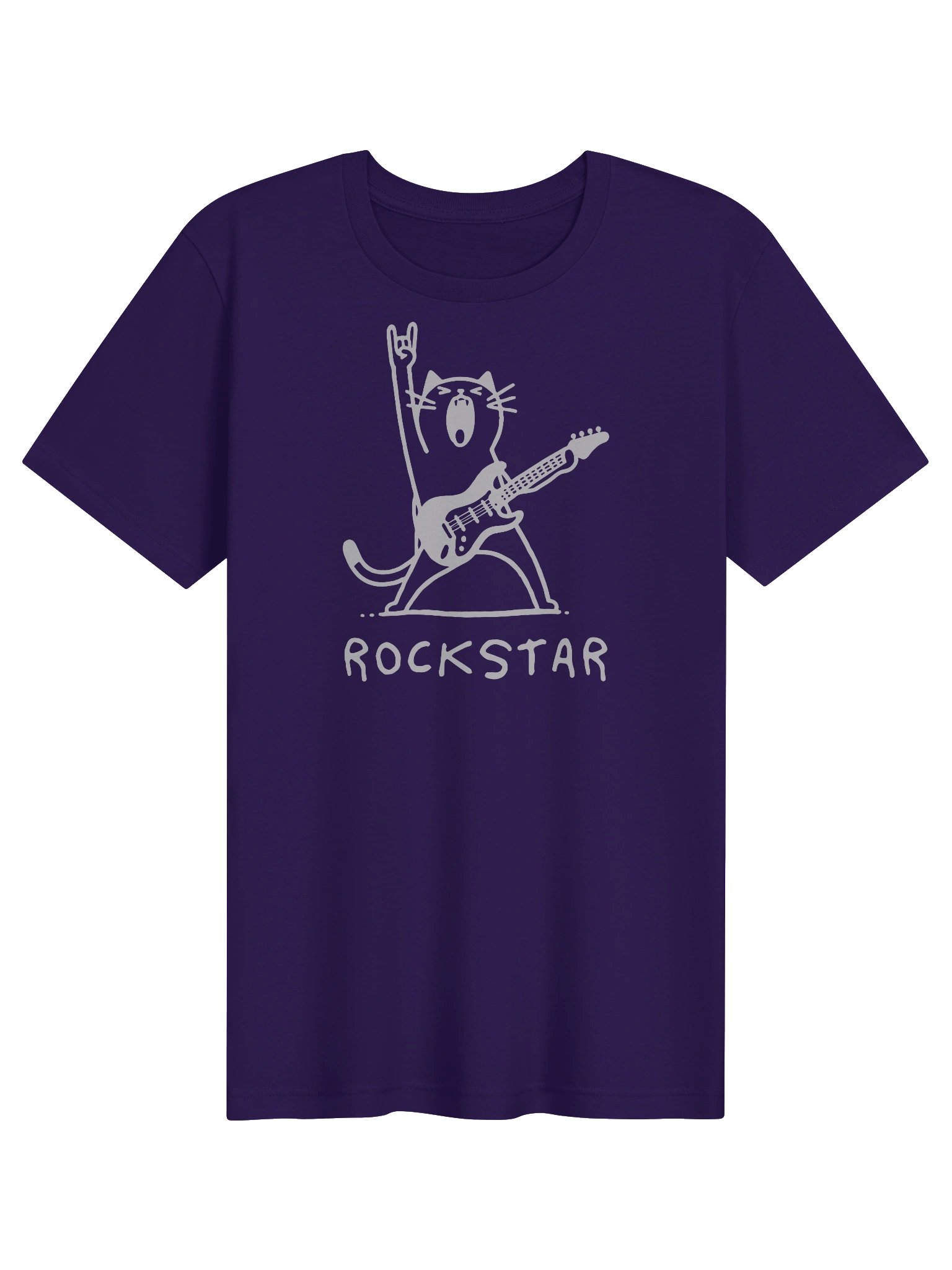 Rock Star Cat Tee in Bold Colors product image (1)