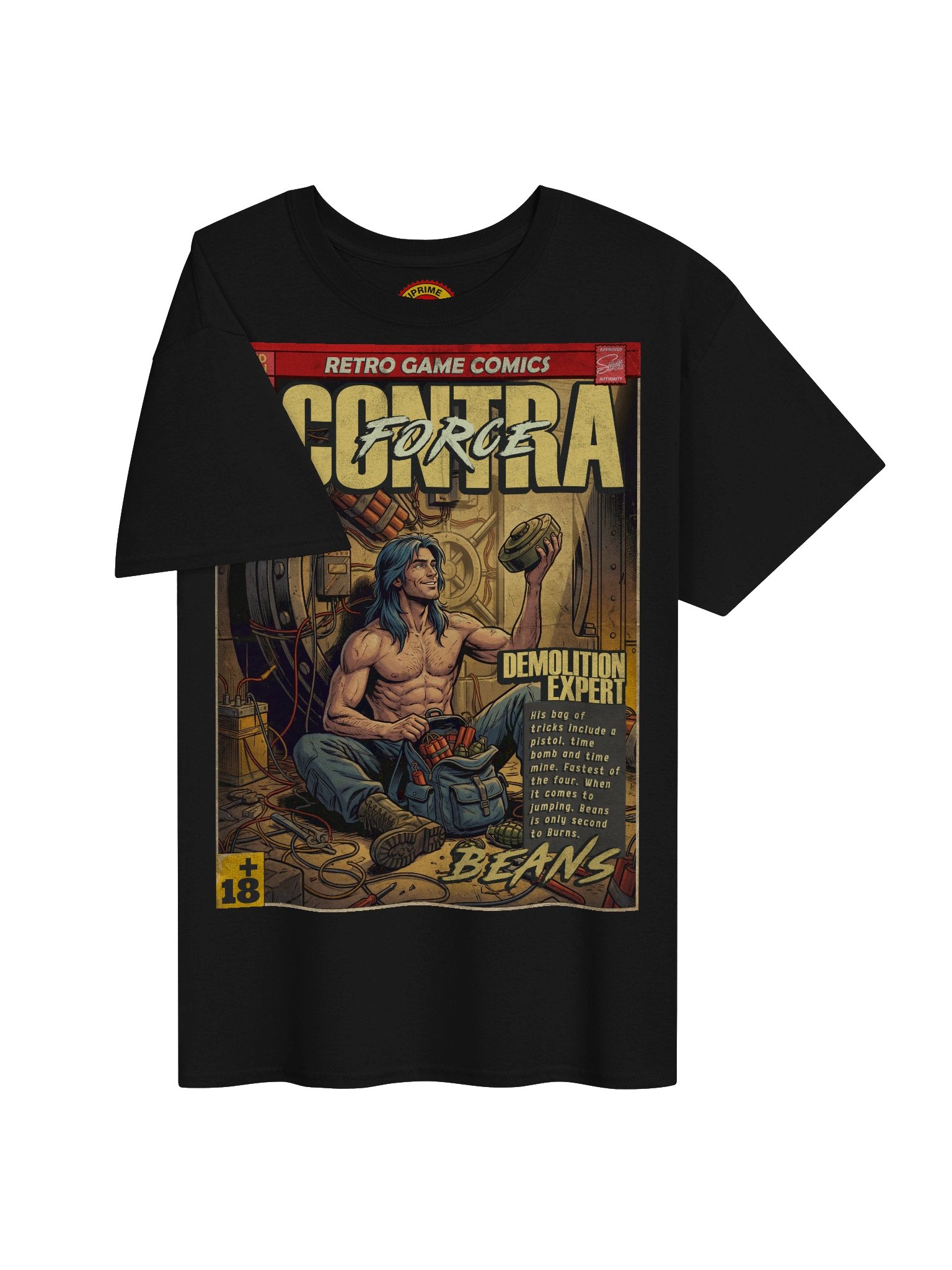 Contra Force Beans Comic Art T-Shirt product image (3)