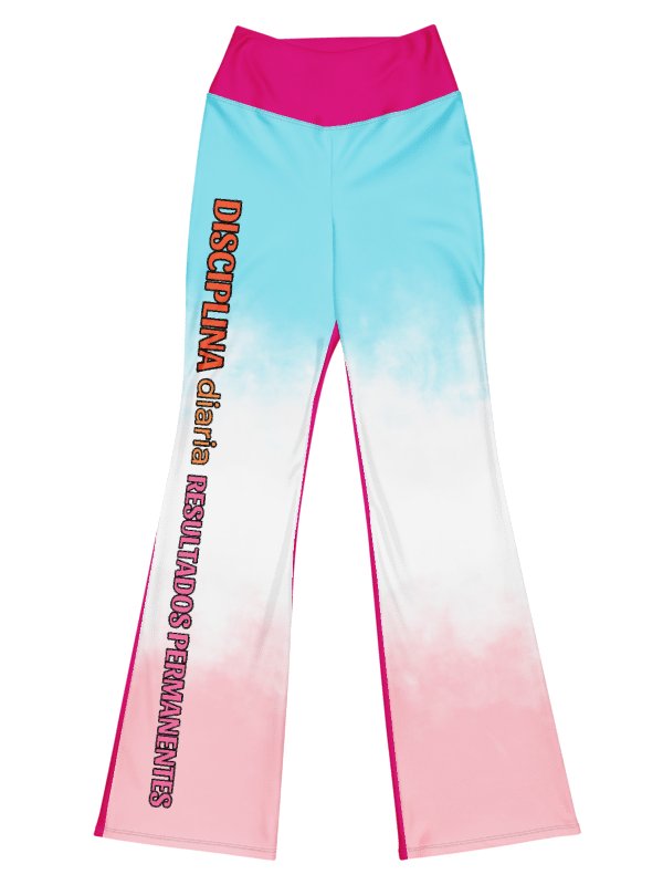 The "Constancia" Flare Leggings Blue, Pink, White product image (7)