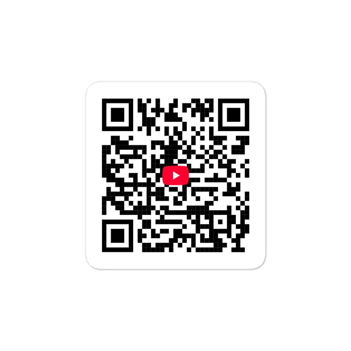 Ape House YouTube QR Sticker – Scan to Join the House product image (1)