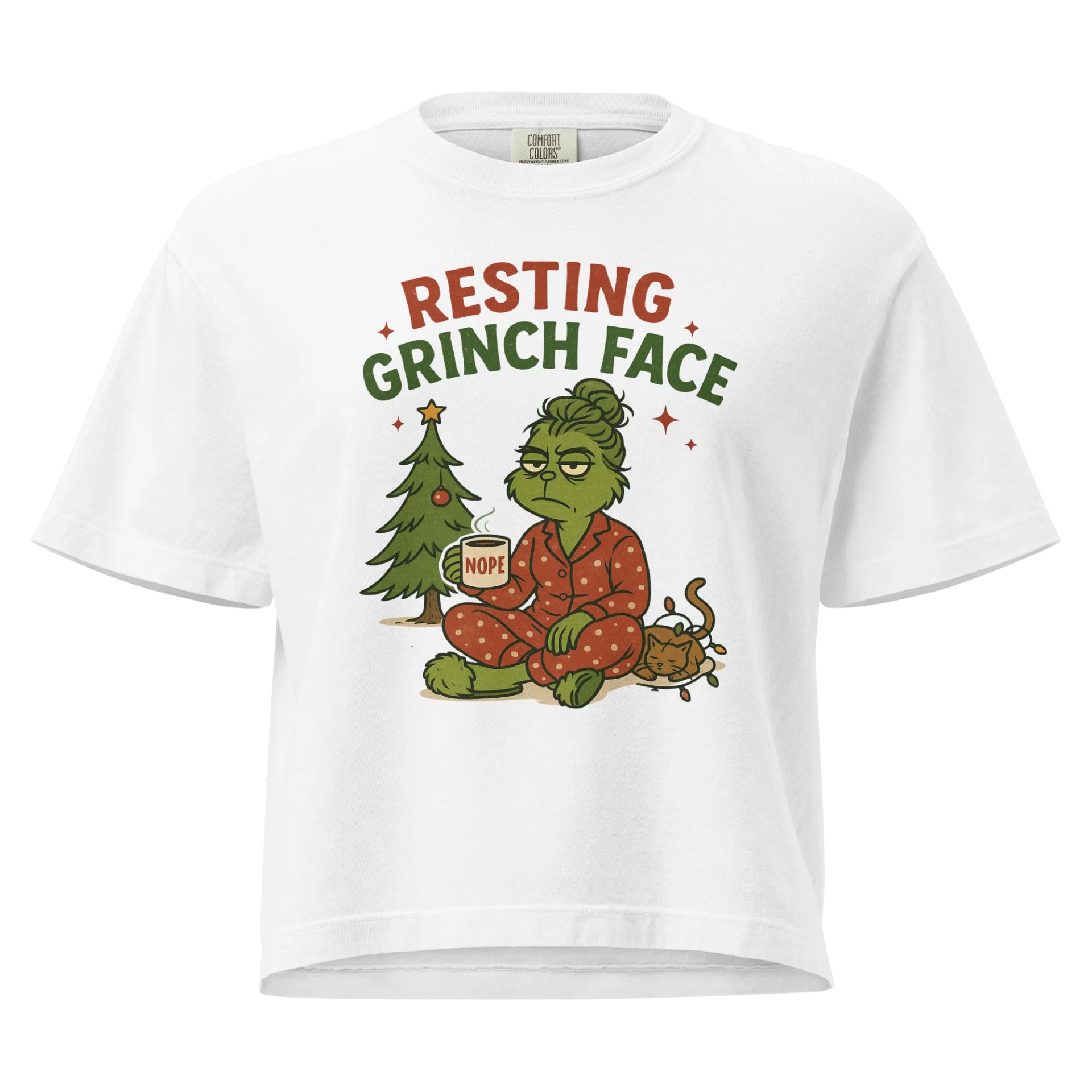 Resting Grinch Face Boxy Tee product image (1)