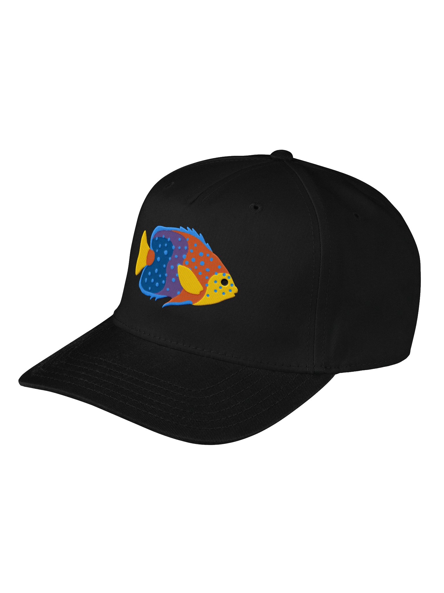 Interruptus Angelfish Mid-Profile Baseball Cap (Embroidered) for Reef and Marine Aquarium Lovers product image (5)