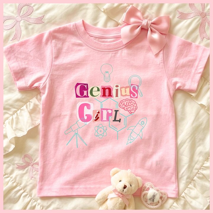 Genius Girl🩷Super Soft🪽T-shirt🩷 product image (1)
