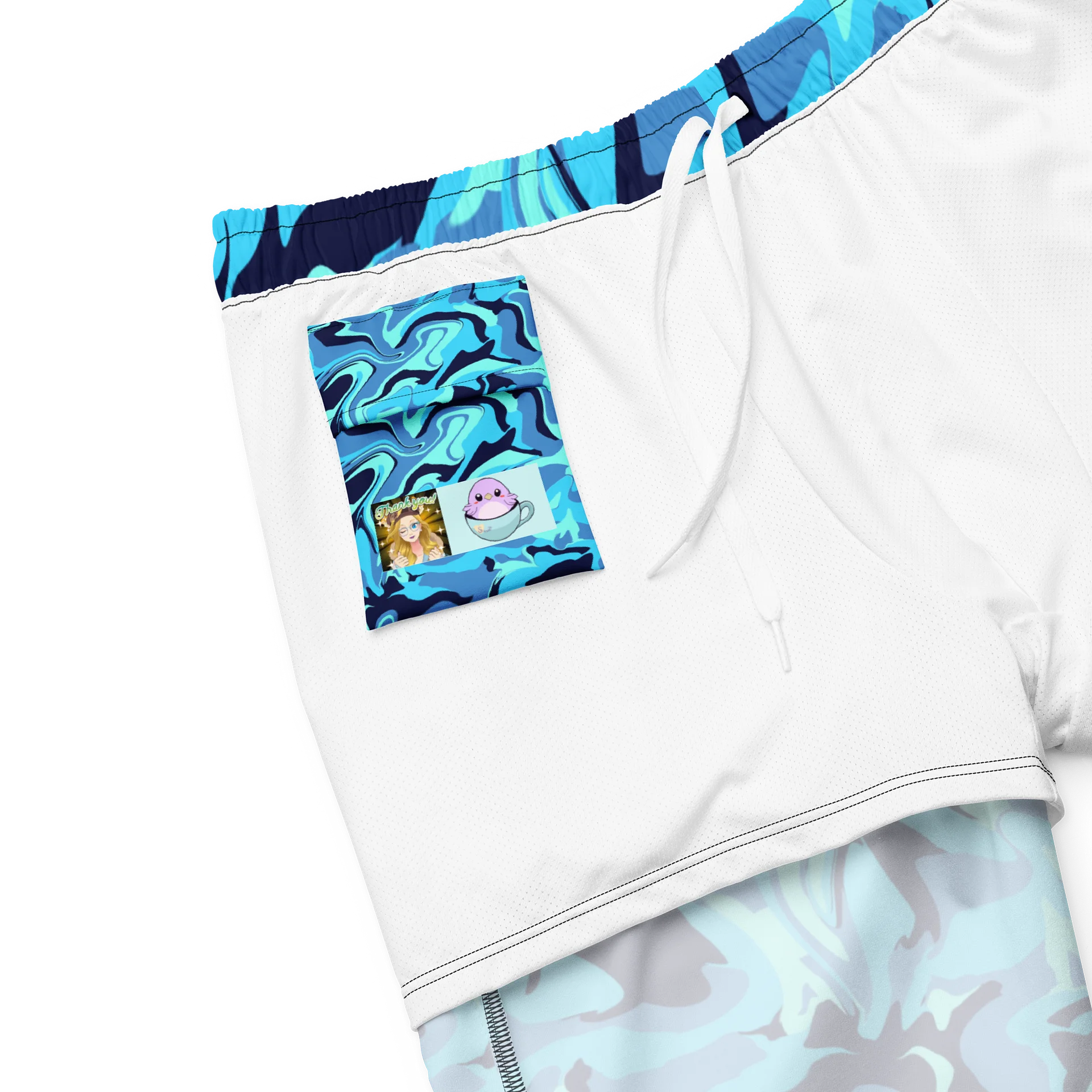 Camo Blue Waves | Swim Trinks product image (3)