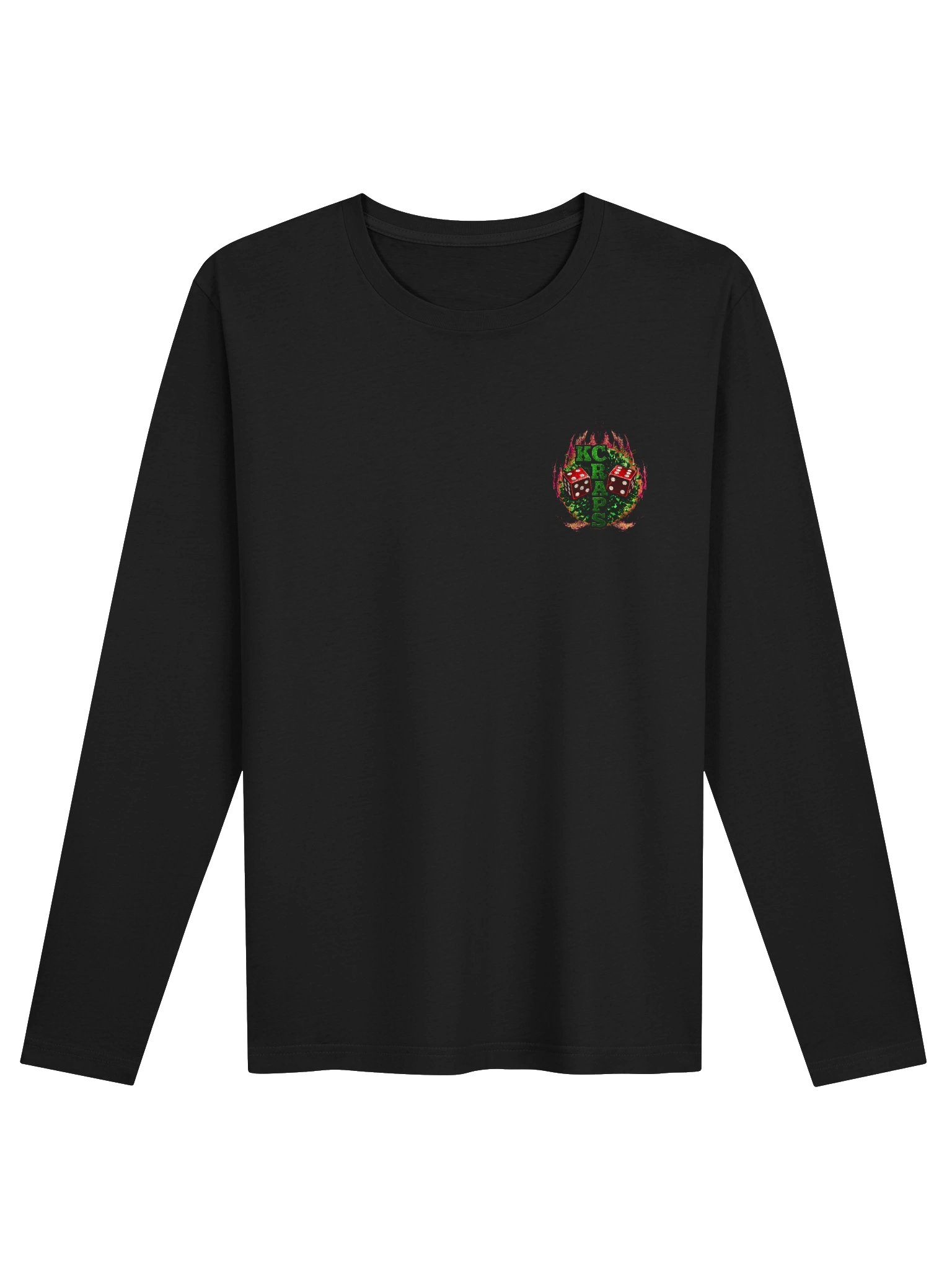 KC Craps Play Smart. Press Hard. Long Sleeve Tee product image (1)