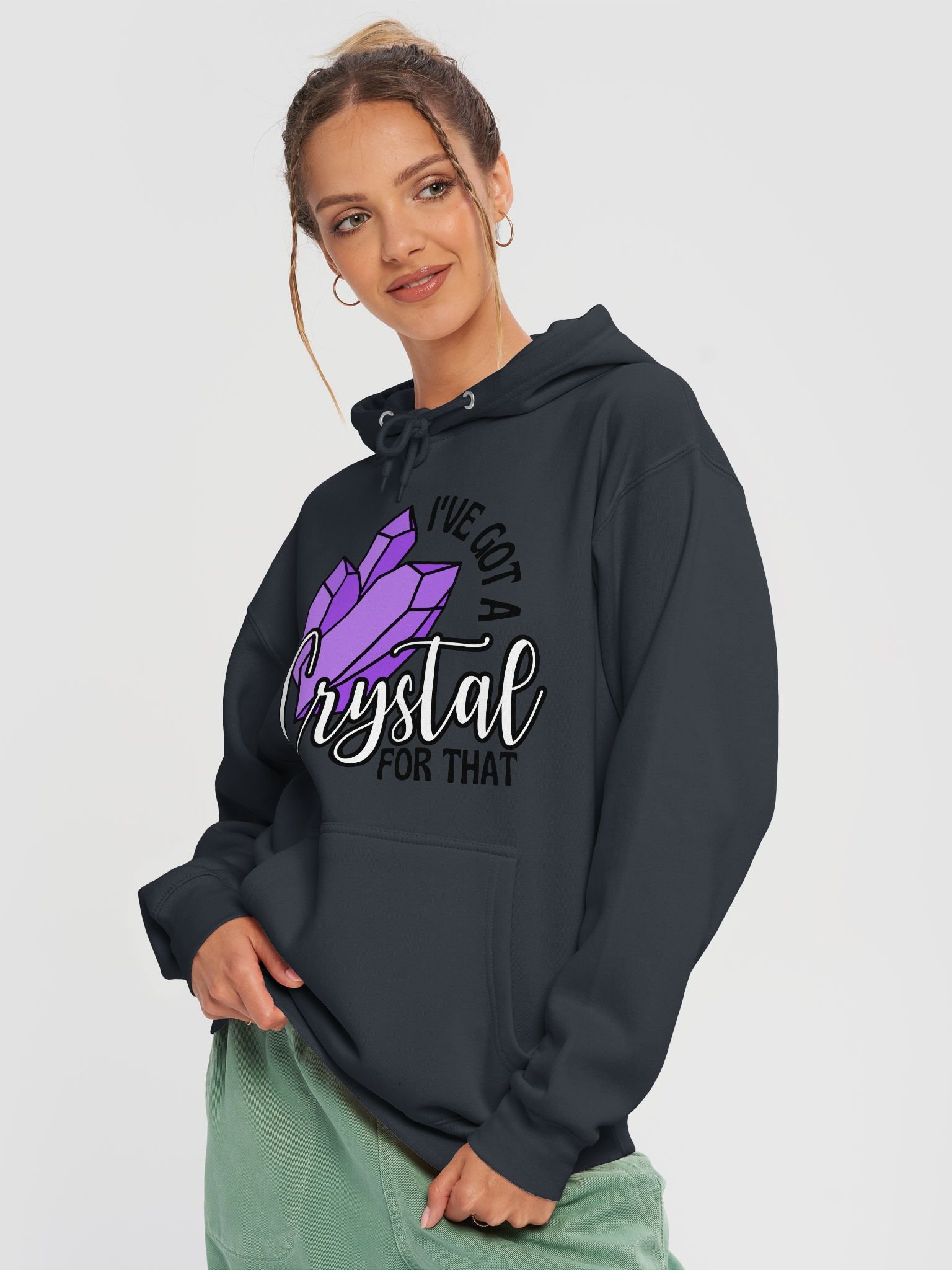 I’ve Got a Crystal for That – Witchy Pullover Hoodie product image (4)