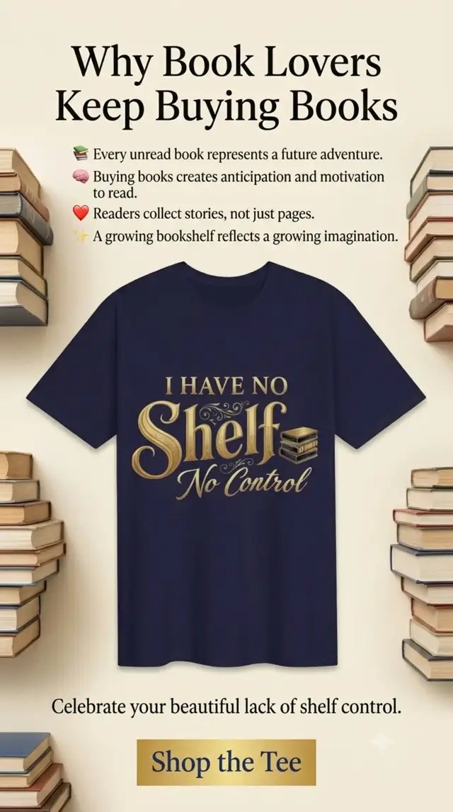 A beautiful life is measured in books, not shelf space. Some people collect shoes, we collect stories.Whether your aesthetic is deep forest green, classic navy, rich maroon, or bold black, celebrate your beautiful lack of shelf control in maximum comfort. ☕📜 🔗 DM to claim your new reader uniform! #love #onlineshopping #shirt #trending #control 