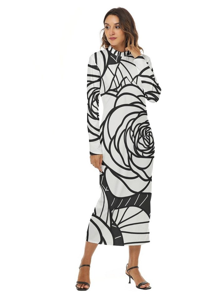 Midnight Rose Statement Maxi Dress product image (2)