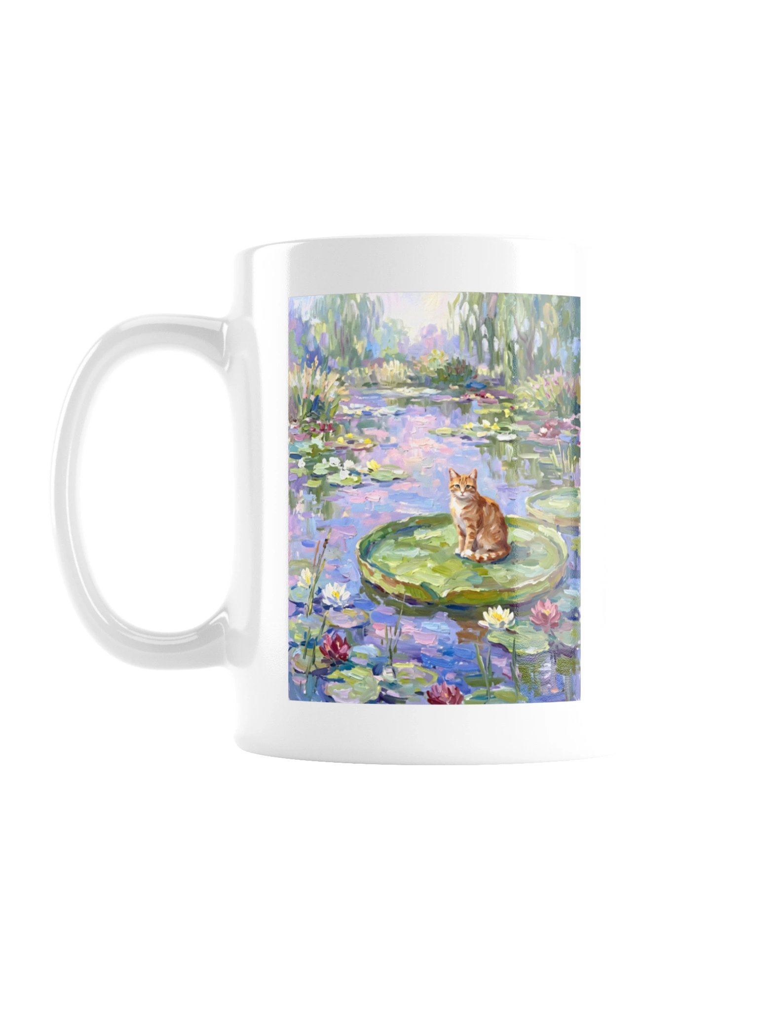 Water Lilies Cat Mug product image (1)
