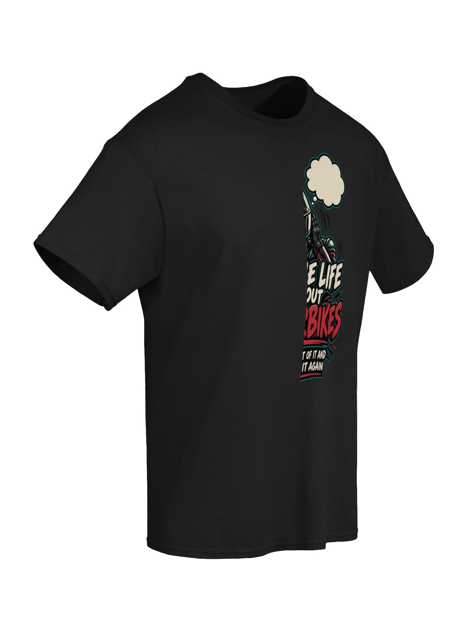 Imagine Life Without Motorbikes – Funny Biker T-Shirt product image (6)