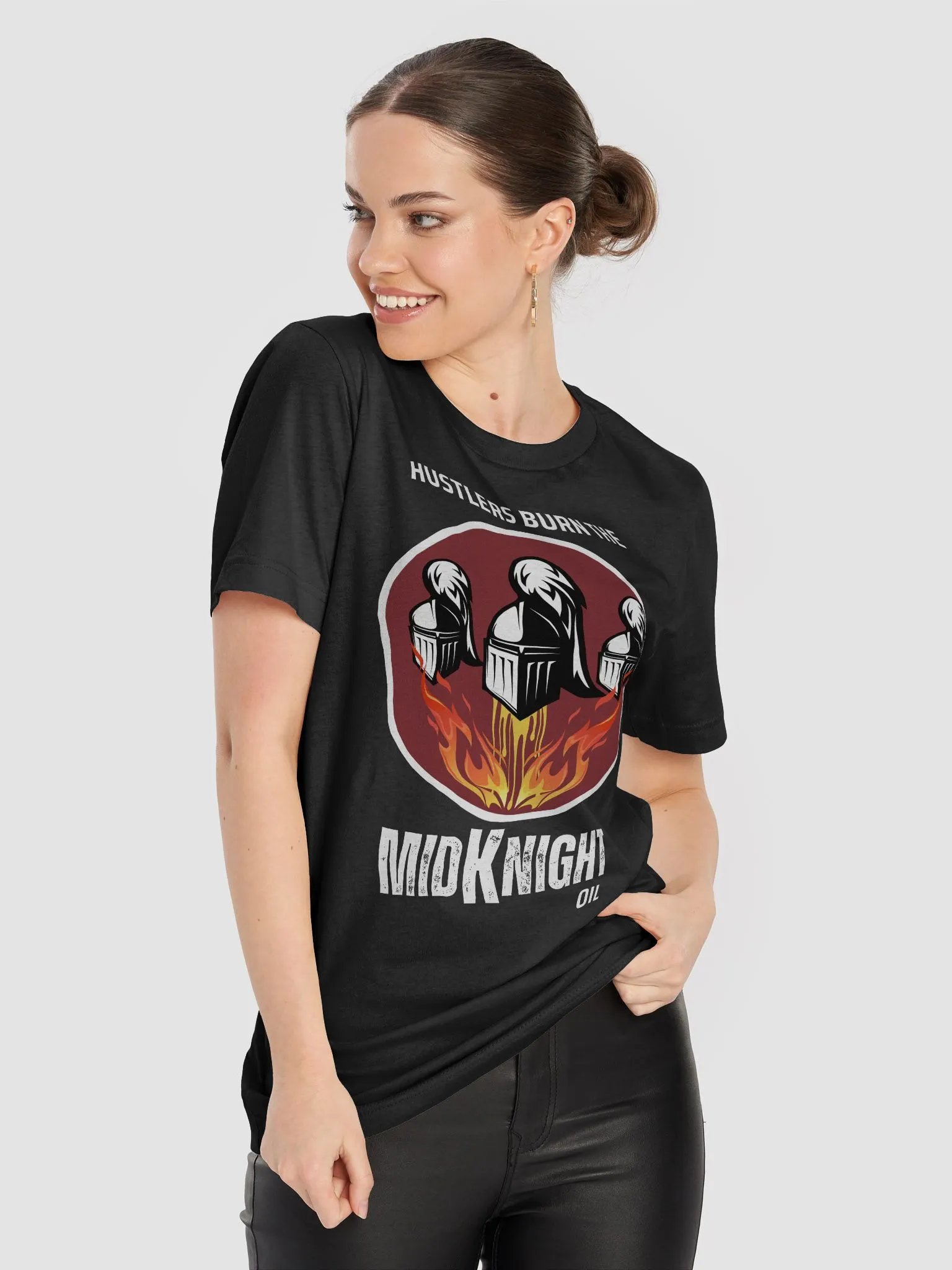 Hustlers Burn the Midknight Oil graphic T-Shirt product image (8)
