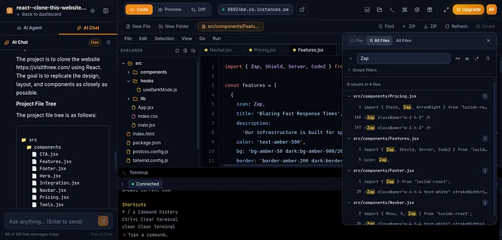 AI Builder IDE Codebase (Full Stack) — React + Node + Next.js product image (2)