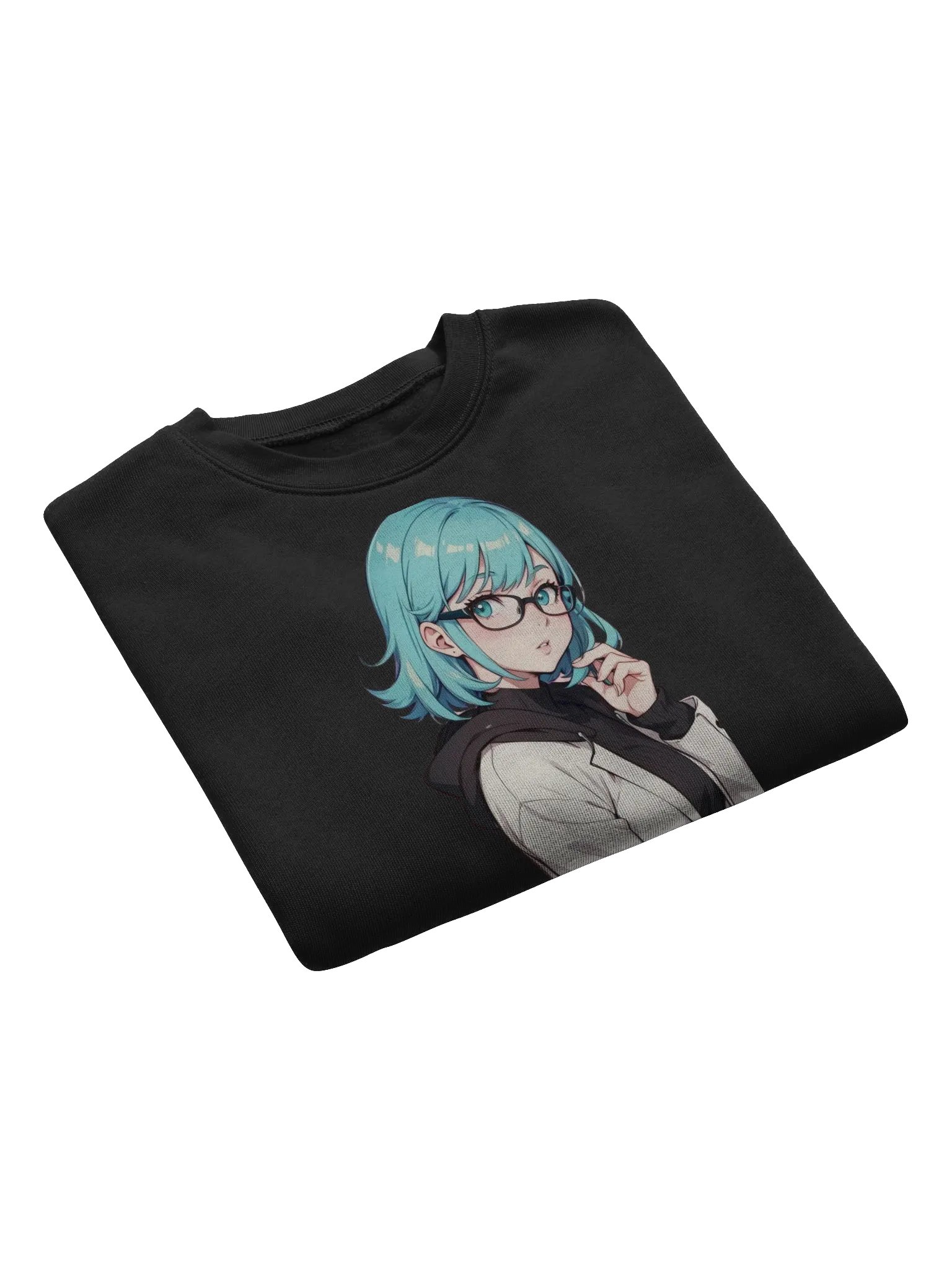 (Aqua WAIFU) K Crop Sweatshirt product image (7)