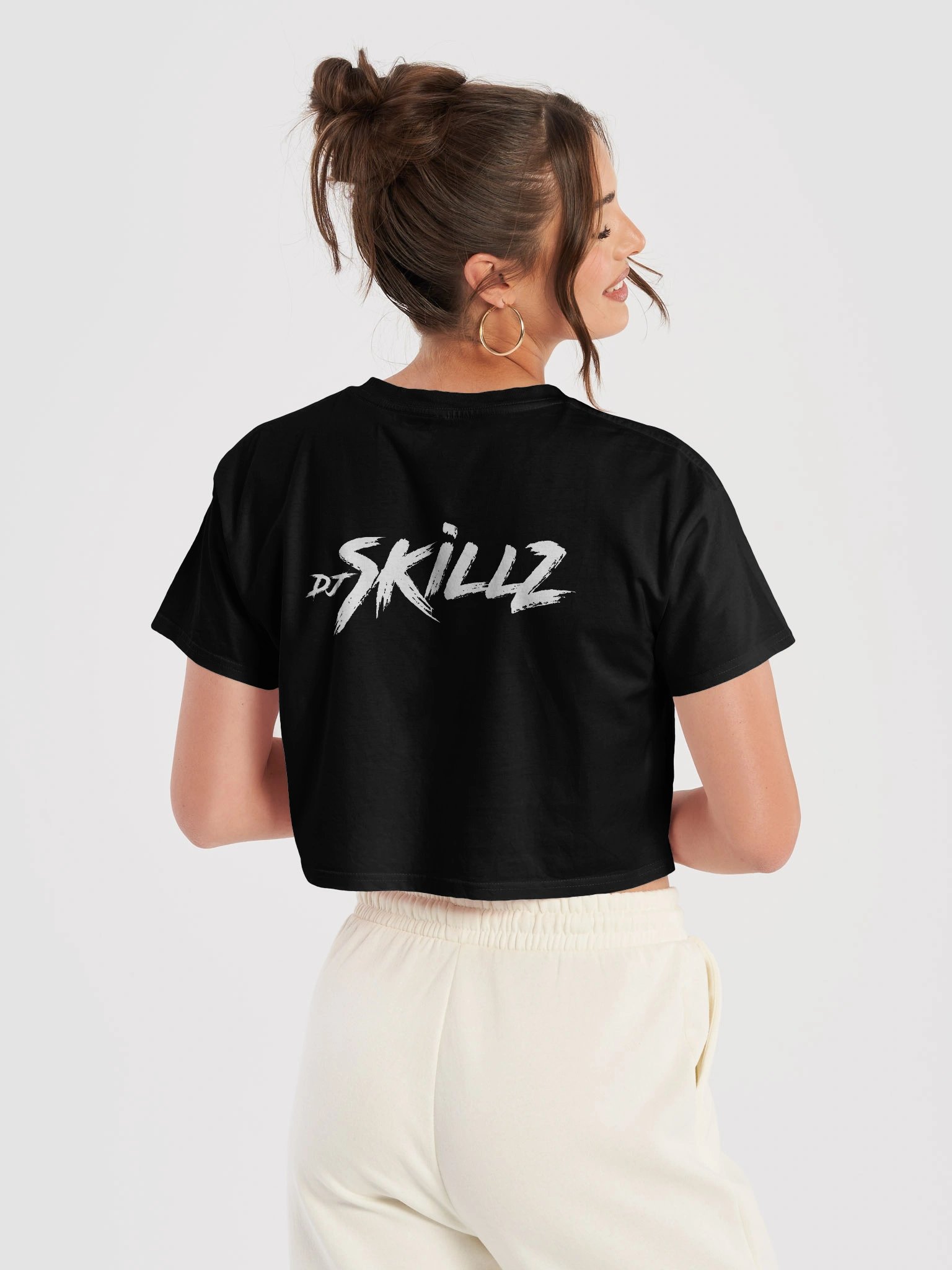 Women's Premium Crop Top (White Font) product image (6)