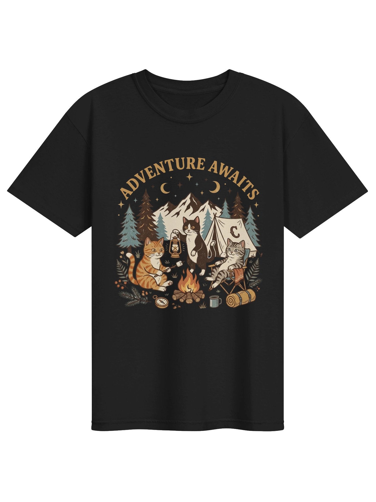 Camping Cats T-Shirt – Cat Lover Shirt product image (1)