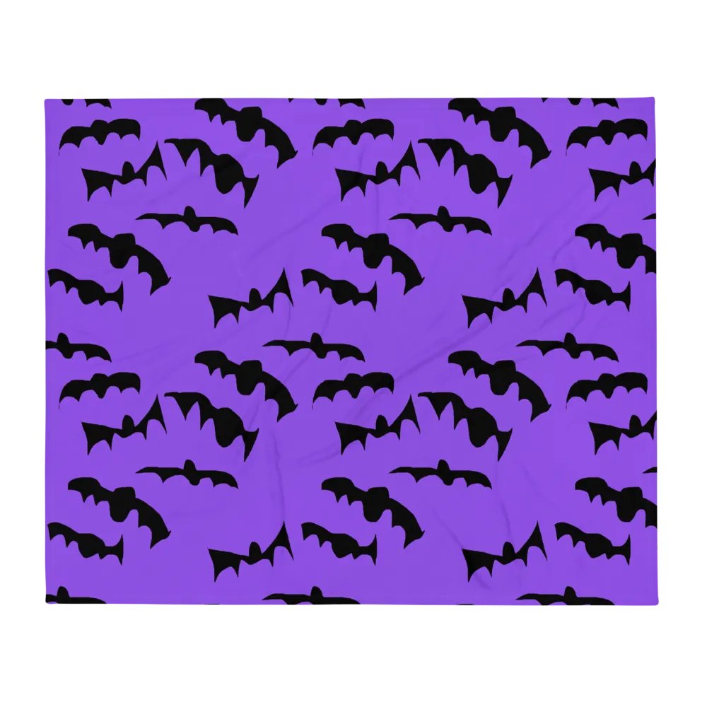 Bats Pattern Throw Blanket product image (13)