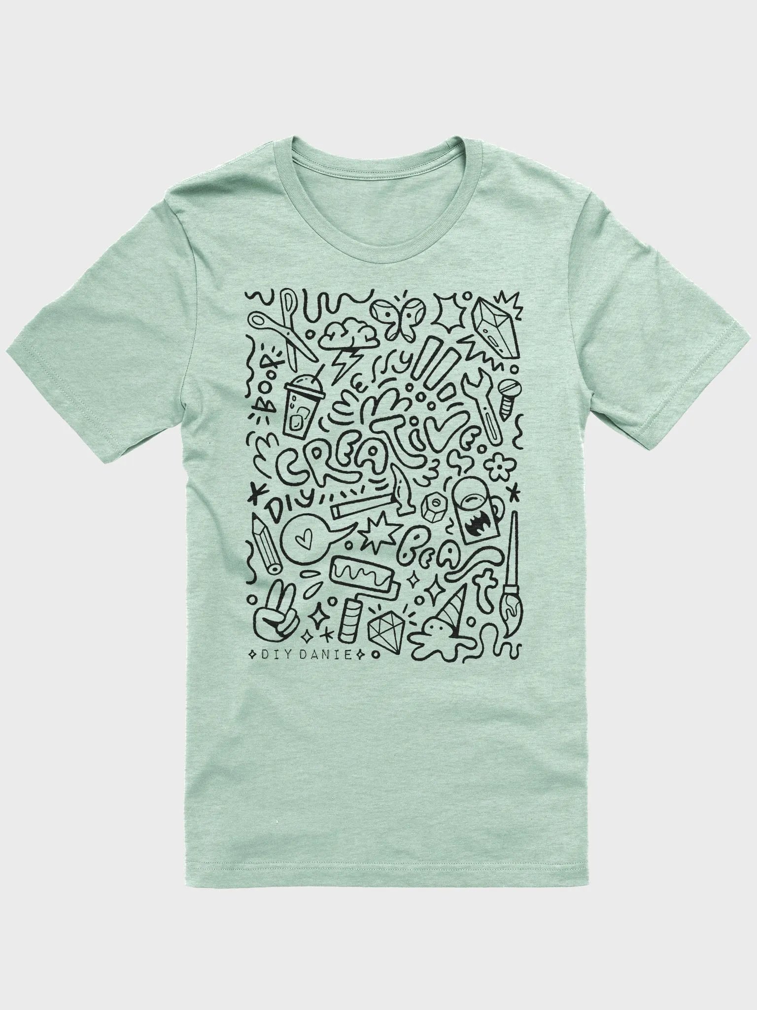 CREATIVE CHAOS T-Shirt - Black txt product image (4)