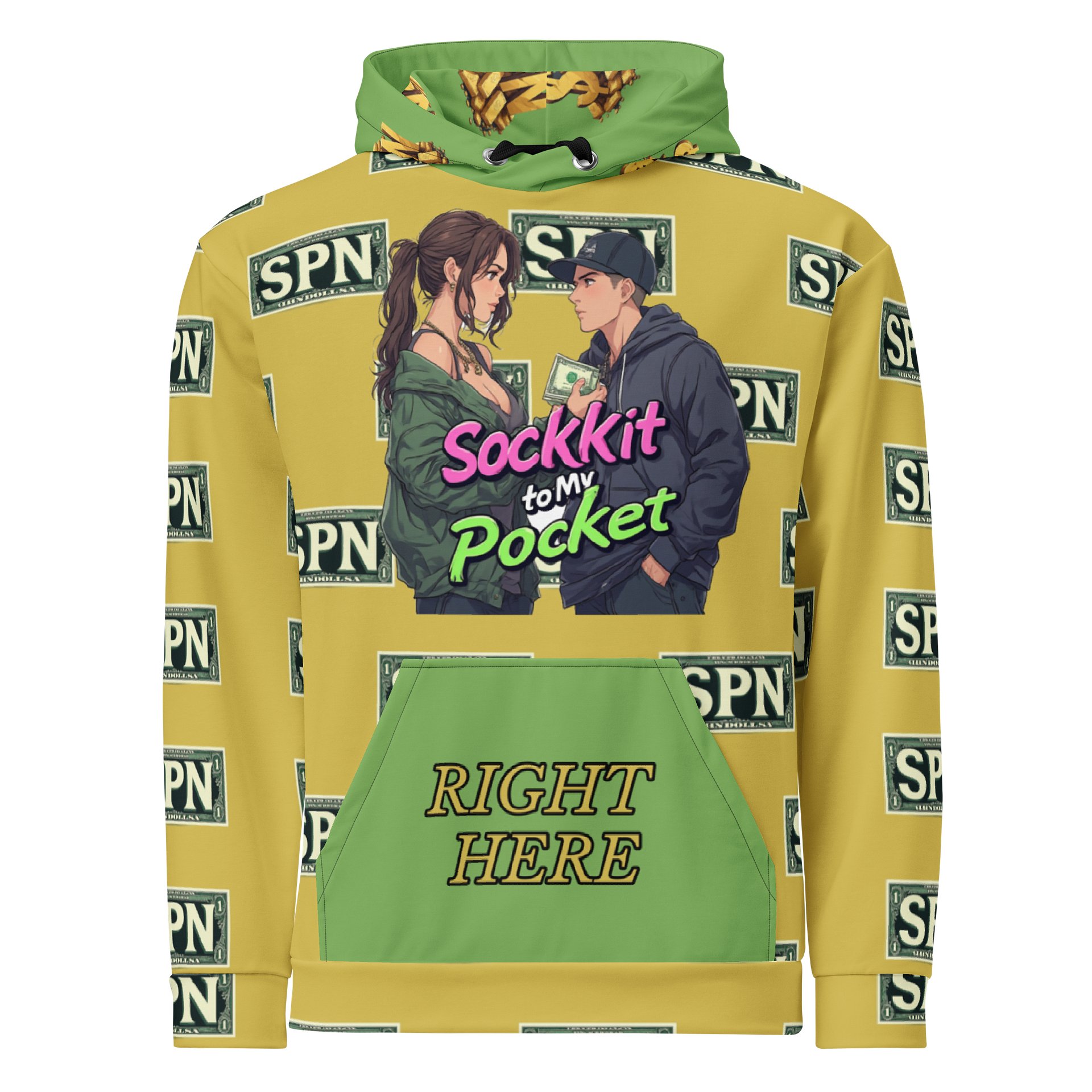 Dollar Bill Love Unisex Hoodie product image (1)