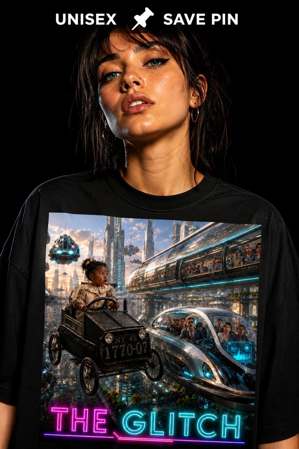 The Glitch Sci Fi T Shirt | Funny Time Travel Shirt | Gamer Book Lover Gift product image (1)