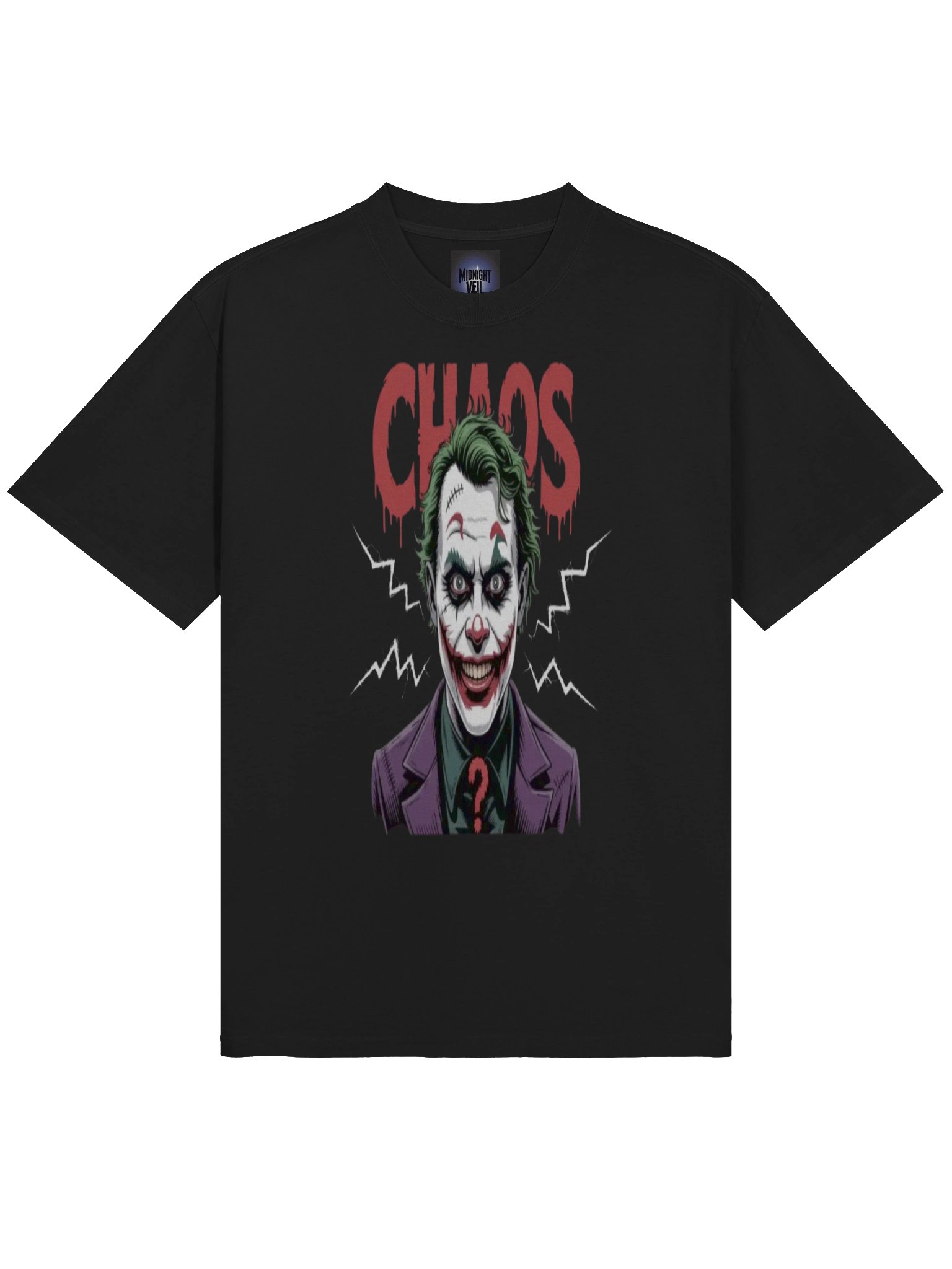 Chaos Grin: The Joker Oversized Faded T-Shirt product image (5)