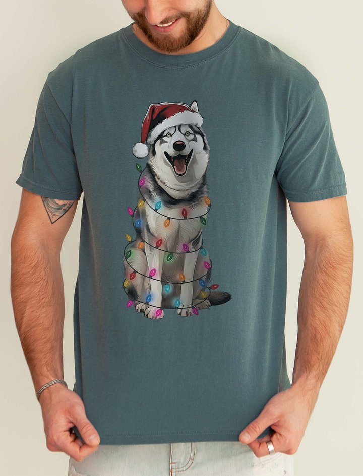 Funny Siberian Husky Christmas T-Shirt for Husky Paw-rents product image (1)
