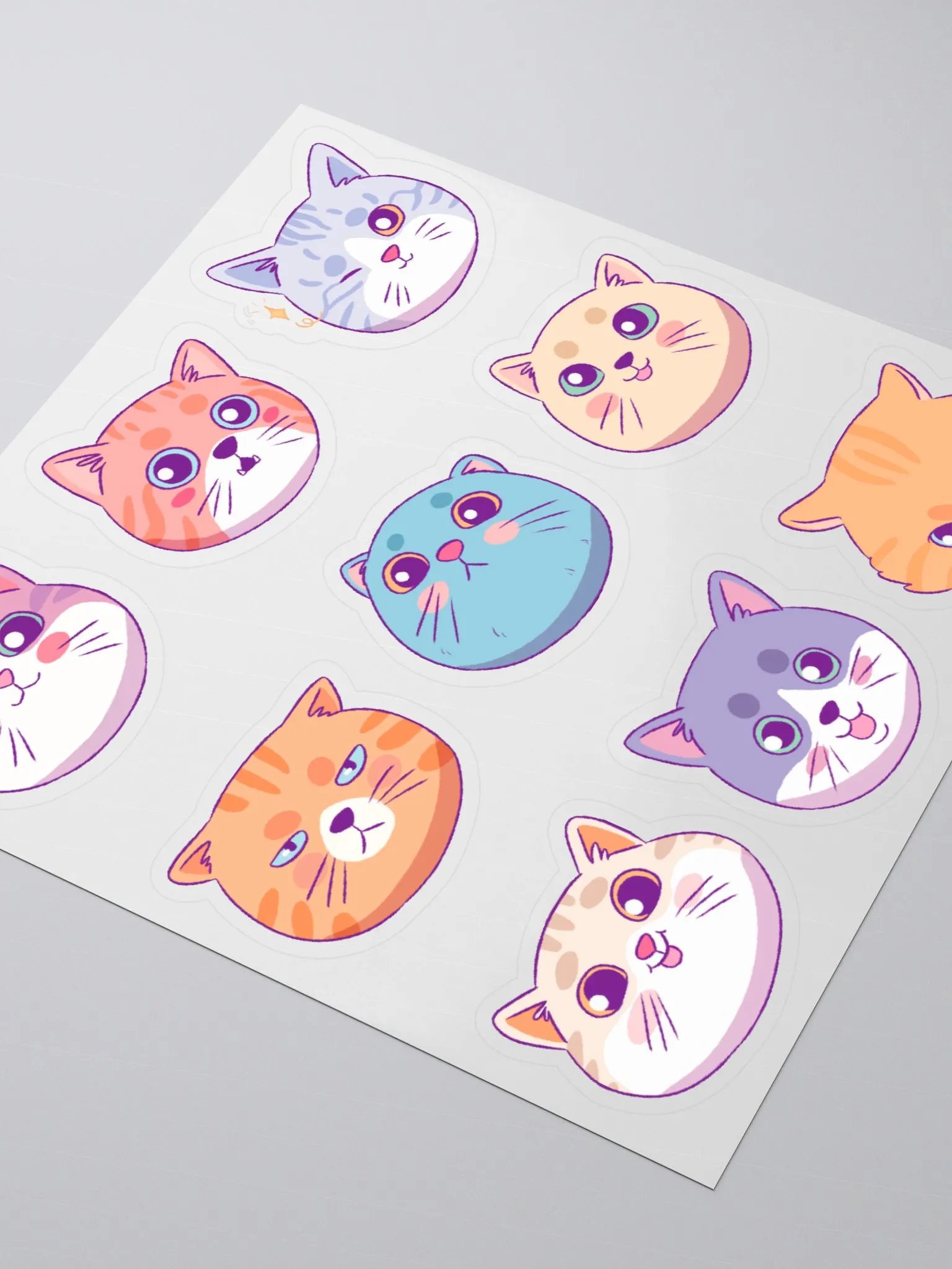 Whiskered Whimsy Sticker Set product image (4)