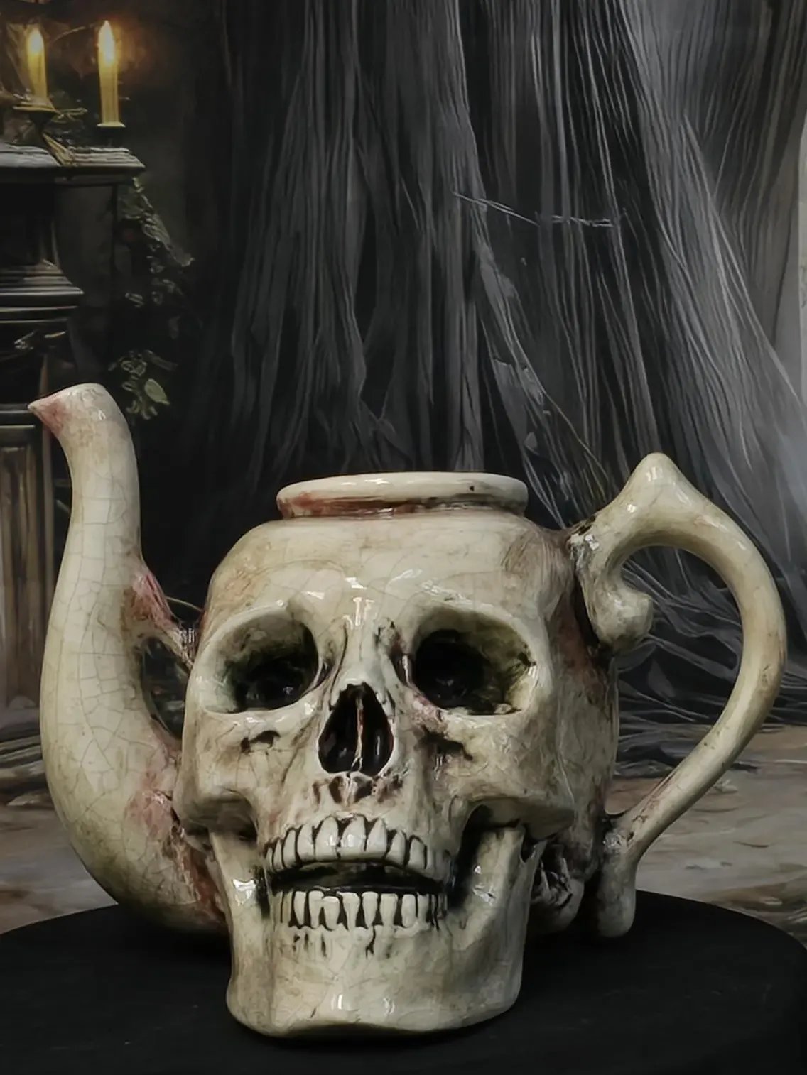 Skull Teapot Ceramic product image (6)