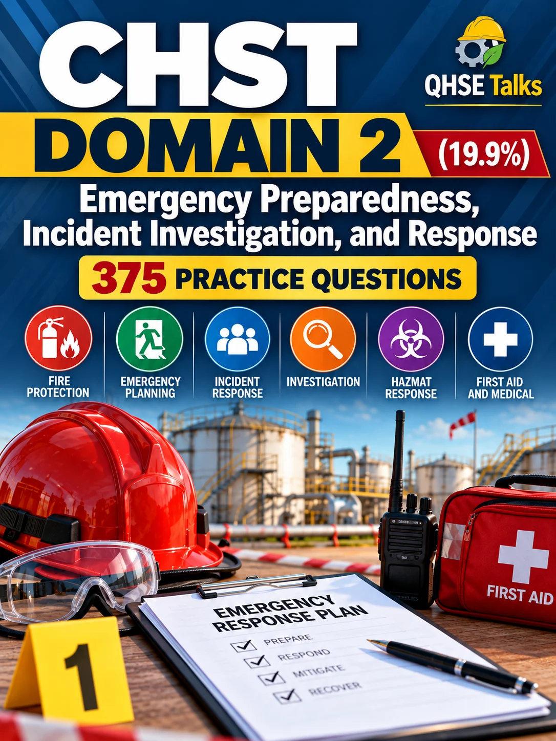 CHST Domain 2 Practice Questions | 375 Practice Questions with Detailed Answers and Explanations product image (1)