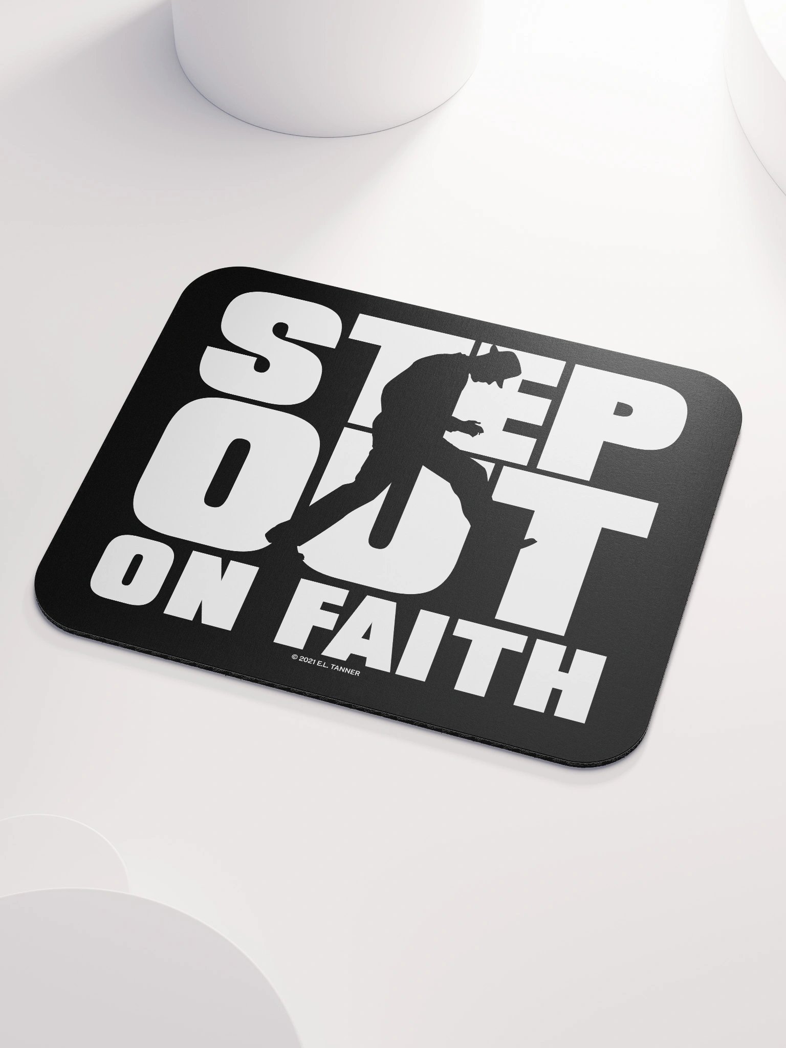 Step Out on Faith, Wht Mouse Pad product image (3)