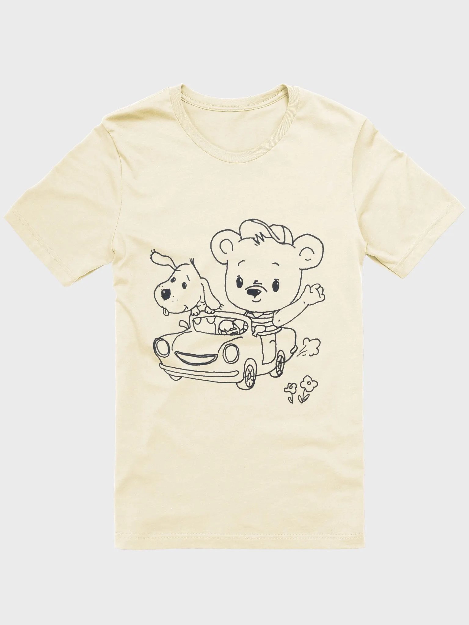 Whimsical Road Trip Bear & dog T-Shirt product image (2)