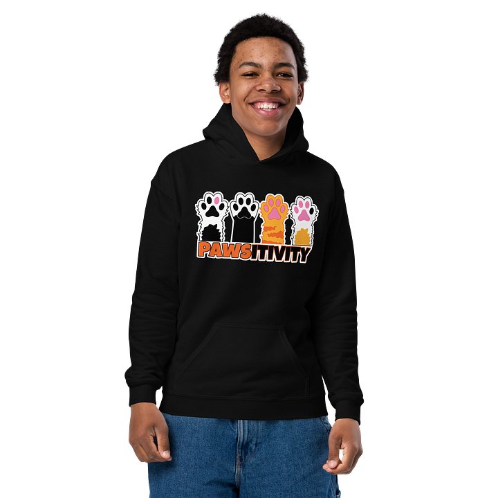 Pawsitivity Kids Hoodie | Sweat à capuche pour enfants product image (2)