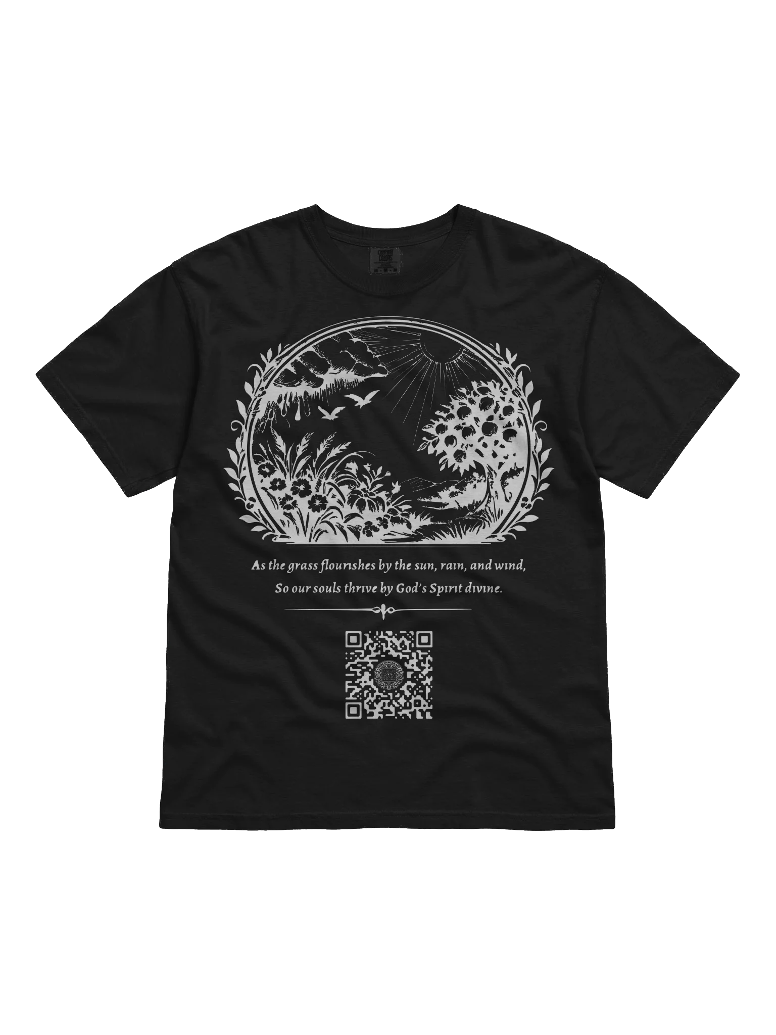 Growing and Flourishing (White on Black/Color) product image (1)