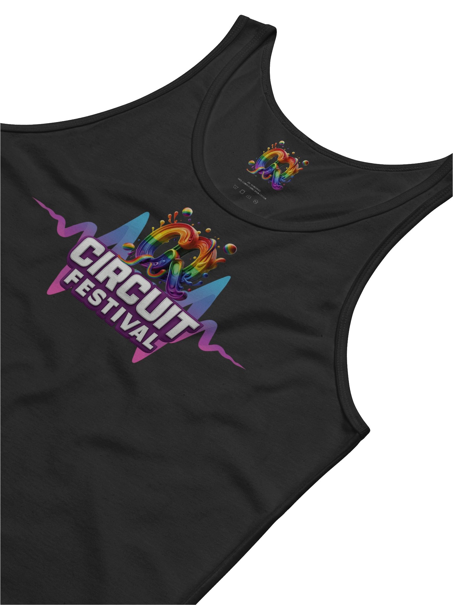 CQ CIRCUIT FESTIVAL – SOFT NEON WAVE TANK product image (5)