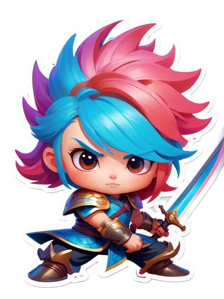 Chibi Warrior Set B - Pin Button Collection product image (2)