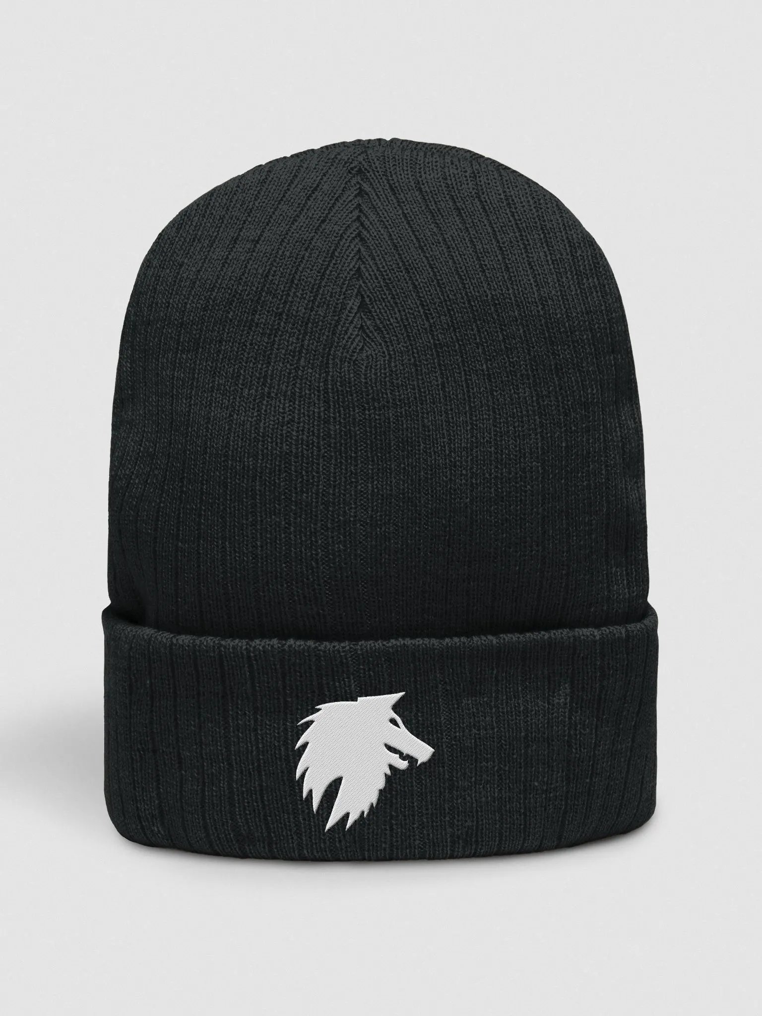White Wolf No-Text Beanie product image (4)