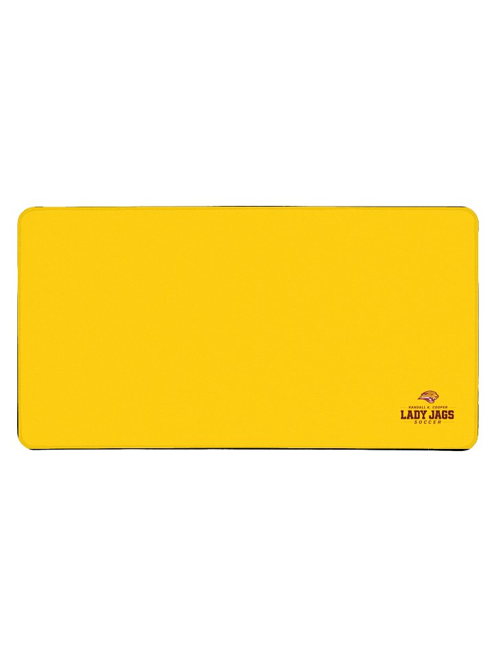 Lady Jags Soccer Gold Desk Mat product image (1)