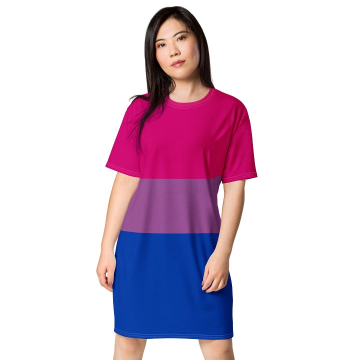 Bisexual Pride Flag T-shirt Dress product image (1)