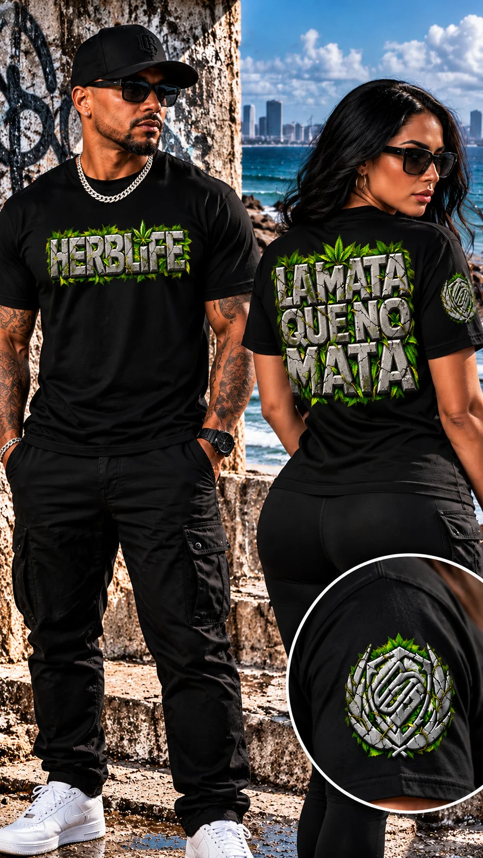 (US) HERBLIFE | La Mata Que No Mata – Concrete Edition Tee product image (37)