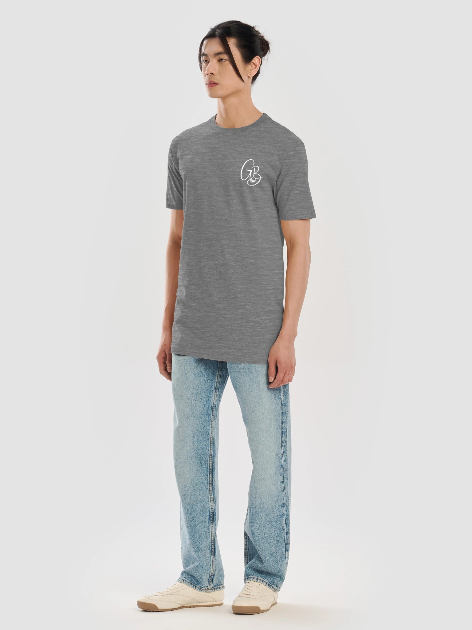 Stitched GB Tee – Gray product image (7)