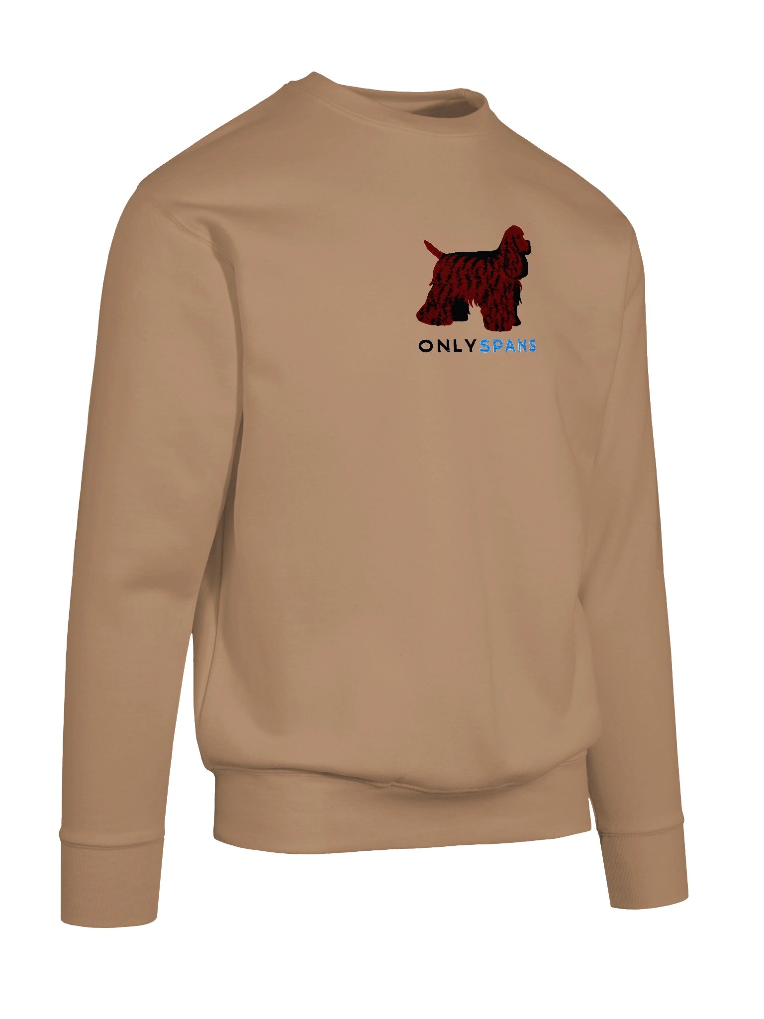 Only Spans Sweatshirt (Embroidered) of an American Cocker Spaniel(Liver) product image (57)